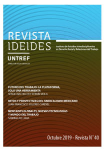 Revista IDEIDES Nº 40. Octubre 2019