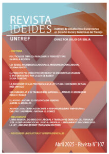 Revista IDEIDES Nº 107. Abril 2025