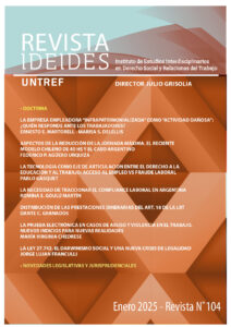 Revista IDEIDES Nº 104. Enero 2025