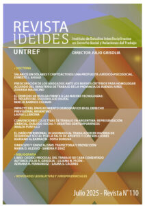 Revista IDEIDES Nº 110. Julio 2025
